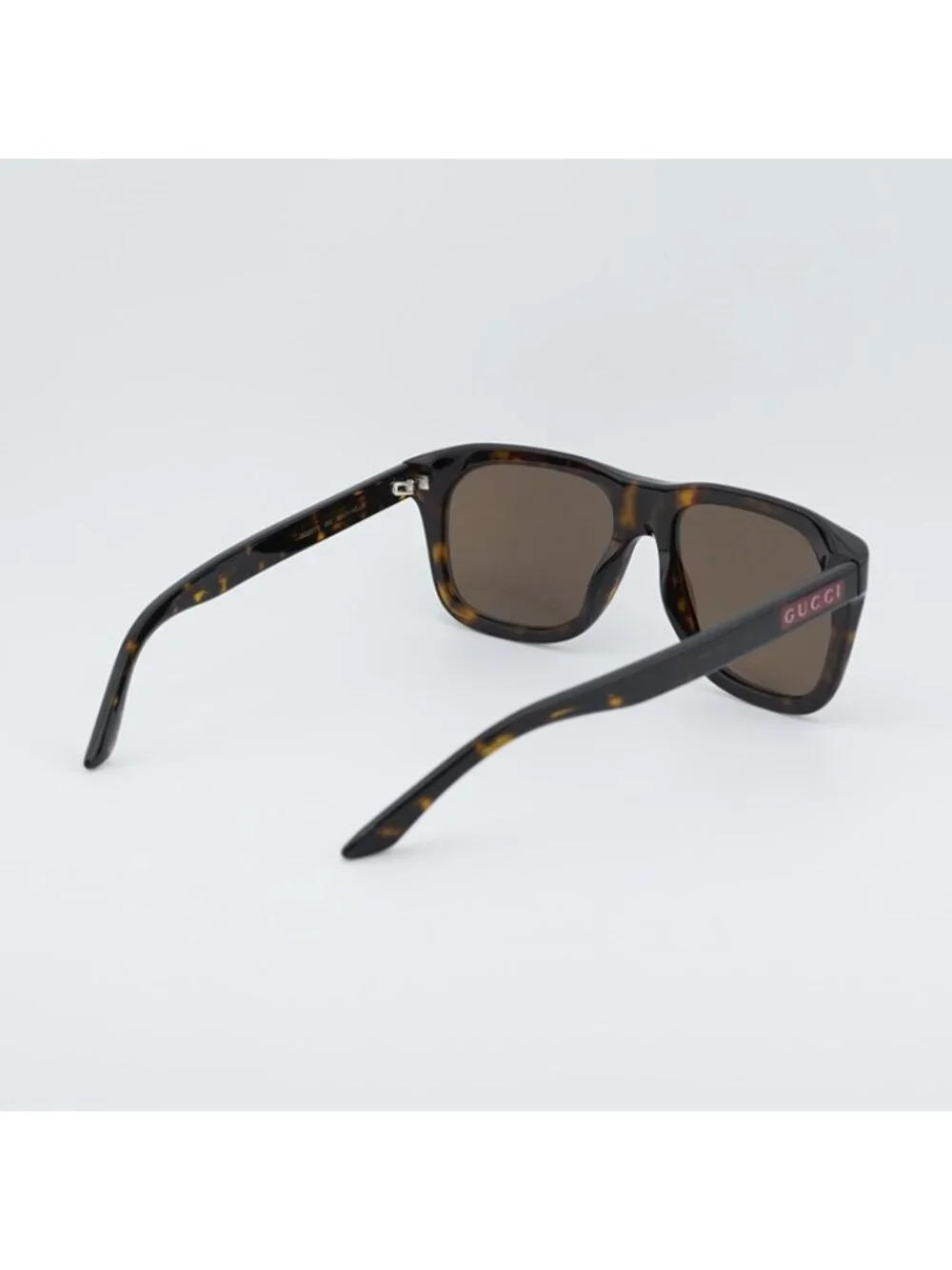 Gucci GG2077S 002 Sunglasses Havana Square Frame, Brown Lenses